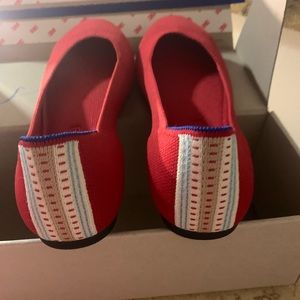 Authentic Rothy’s Square Red Flats, NIB, 9